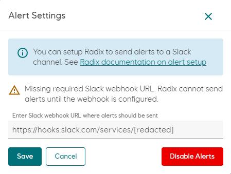 alerting webhook